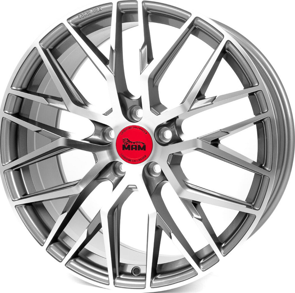Mam Felgen MamRS4 8.5x19 5x112 ET45 72.6 Matt grey black lip rim