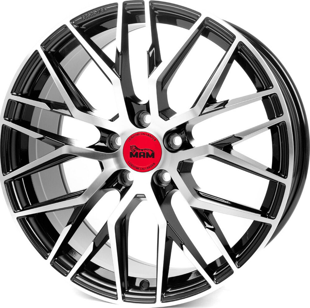 Jante Mam Felgen MamRS4 8.0x18 5x112 ET45 72.6 Preto face polida