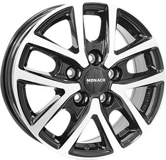 Jante Monaco CL2T 6.5x16 5x114.3 ET48 66.1 Noir face polie