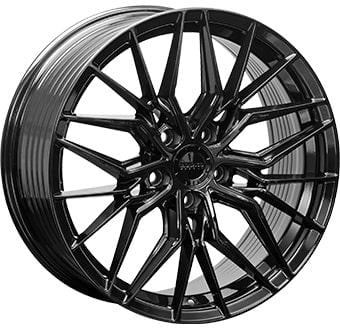 Monaco FF2 8.0x18 5x112 ET45 66.5 Schwarz verspiegelt Felge