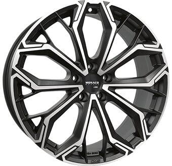 Monaco GPC17 8.0x19 5x108 ET45 67.1 Schwarz verblendung poliert Felge