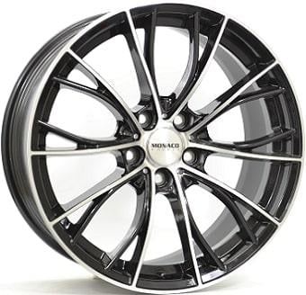 Monaco MC16 velg ZWART GEPOLIJST VLAK