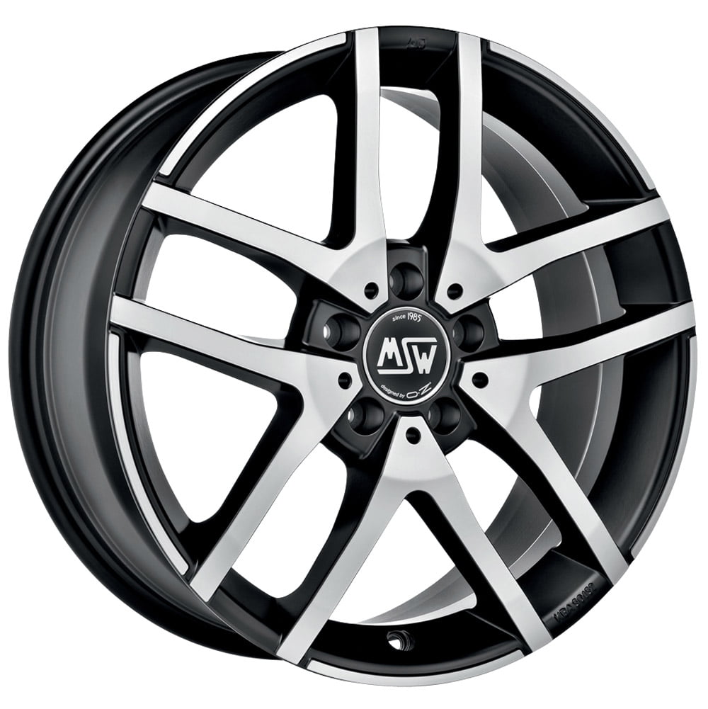 Llanta Msw Msw28 NEGRO BRILLANTE CARA PULIDA