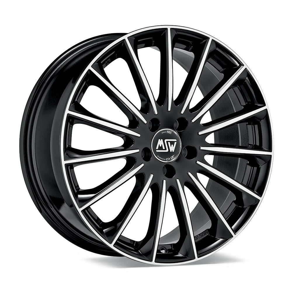 Msw Msw30 8.5x19 5x112 ET43 73 Schwarz glÄnzend verblendung poliert Felge