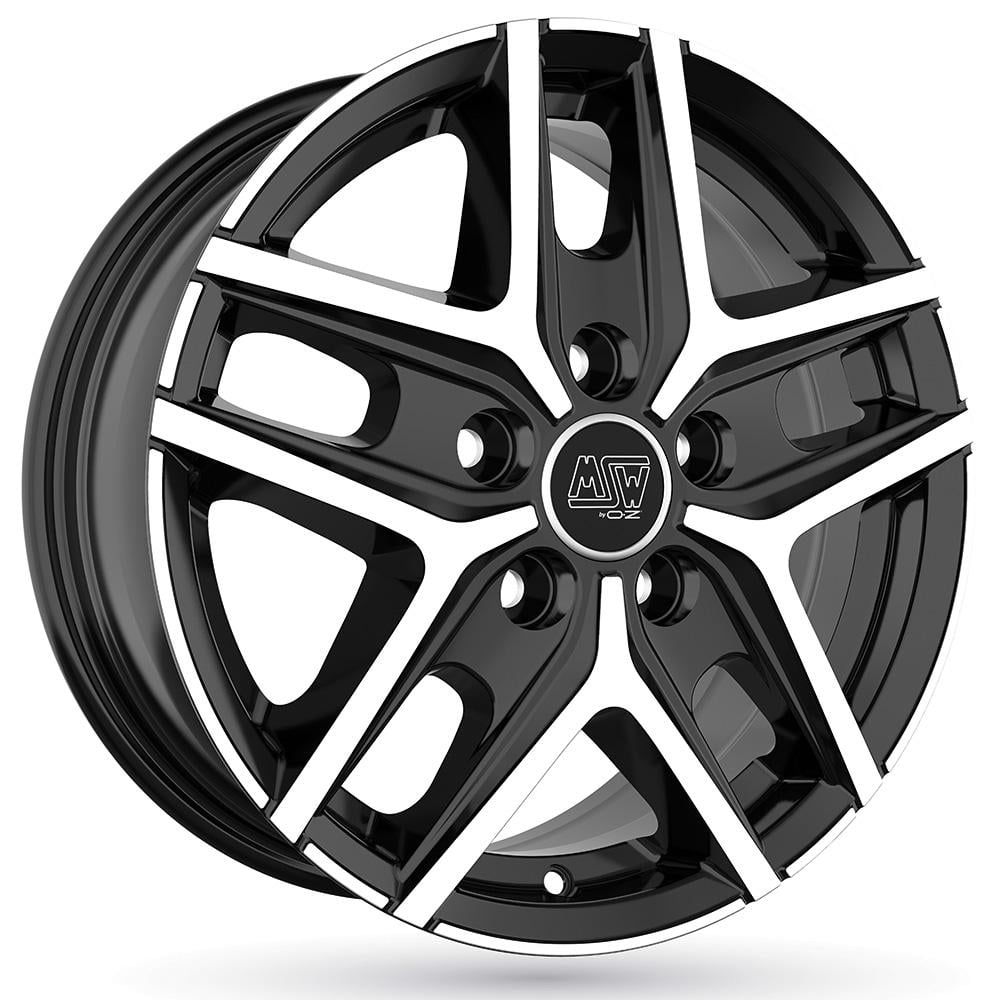 Jante Msw Msw40 Van 6.5x16 5x130 ET65 78.1 Noir face polie