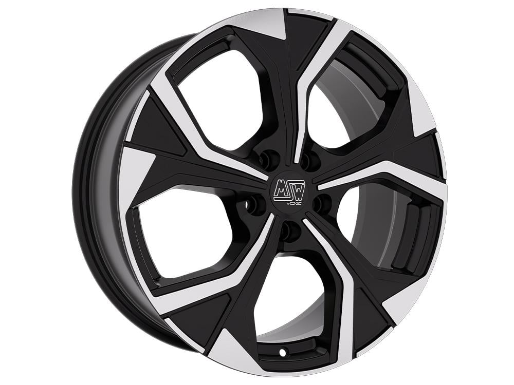 Jante Msw Msw43 7.0x19 5x108 ET47.5 73.1 Noir brillant face polie