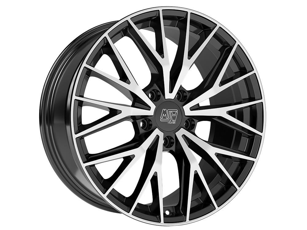 Jante Msw Msw44 PRETO BRILHANTE FACE POLIDA