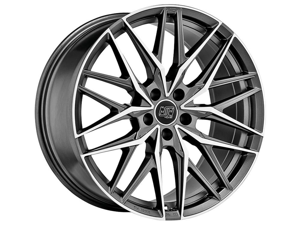 Msw Msw50 8.0x19 5x112 ET45 73 Matt gun metal verblendung poliert Felge