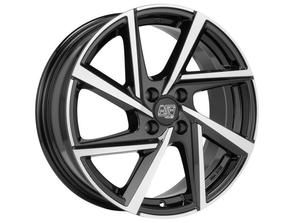 Jante Msw Msw80-4 6.0x15 4x98 ET35 58.1 Noir brillant face polie