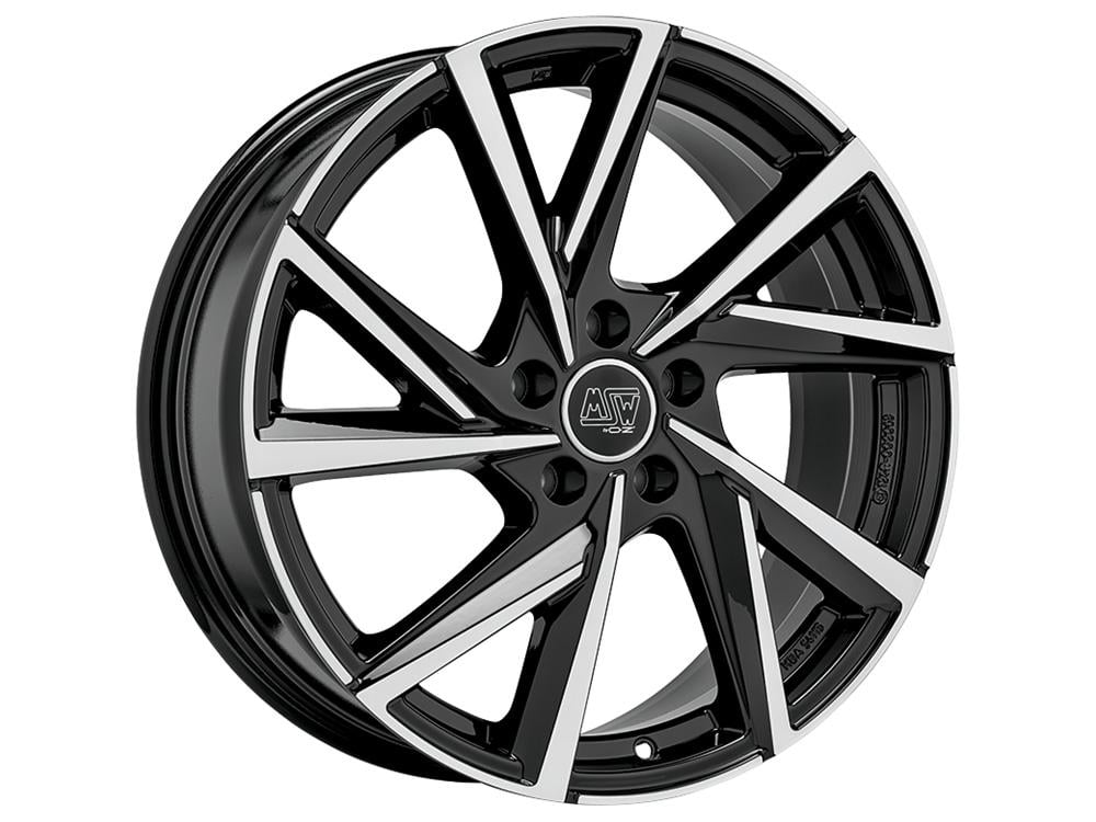 Jante Msw Msw80-5 7.5x18 5x112 ET50 57.1 Preto brilhante face polida