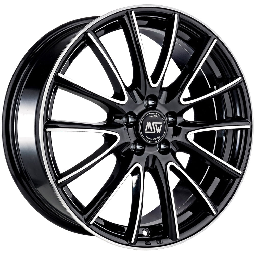 Jante Msw Msw86 NOIR BRILLANT FACE POLIE