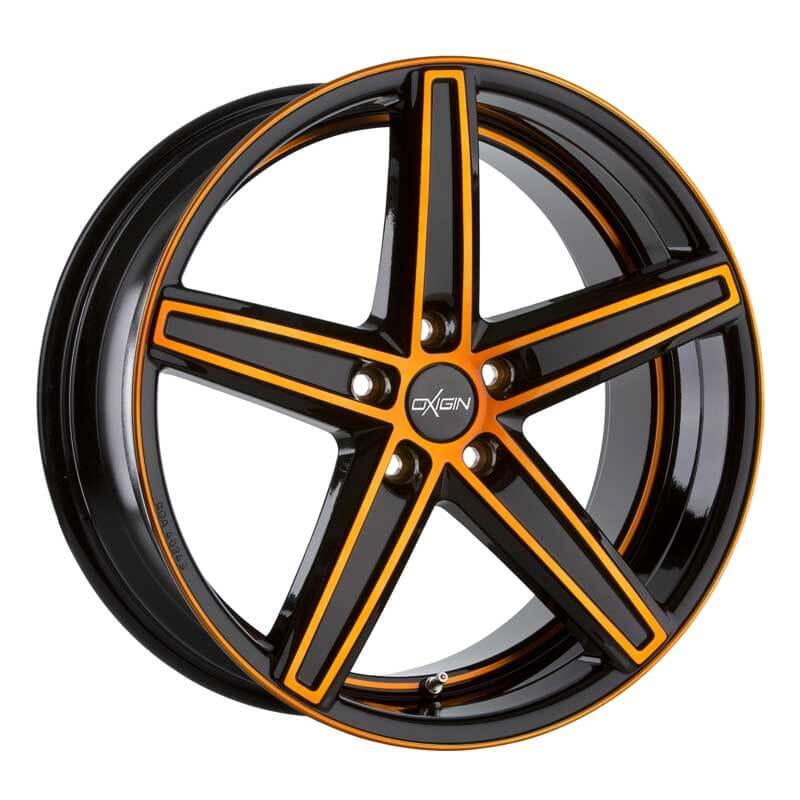 Jante Oxigin 18 Concave NOIR MAT FACE POLIE ORANGE