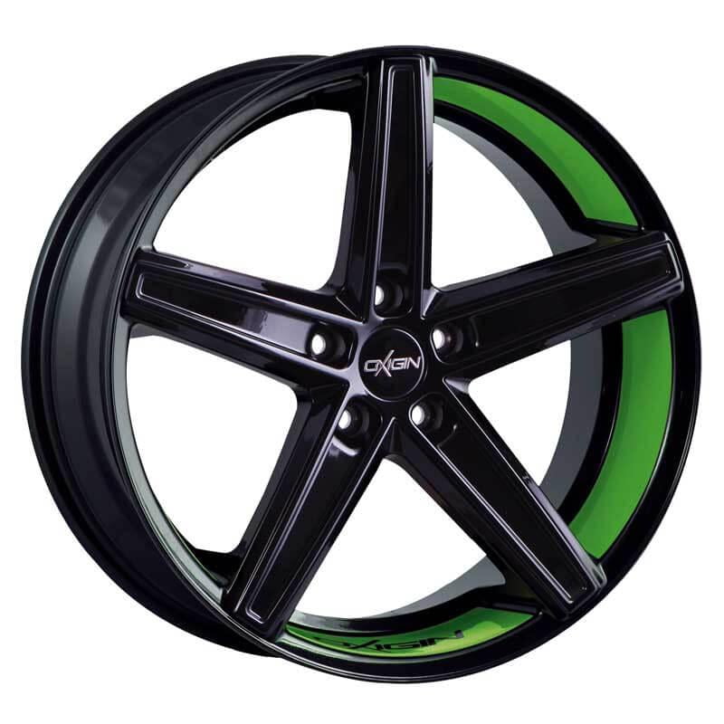 Jante Oxigin 18 Concave VERT FACE NOIR