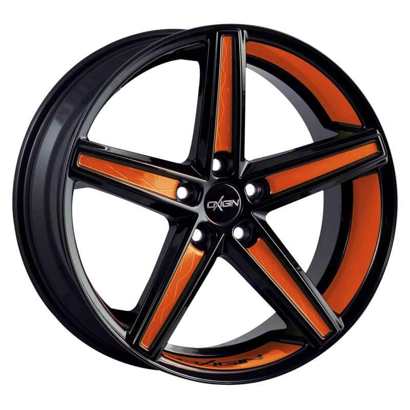 Jante Oxigin 18 Concave ORANGE FACE NOIR BRANCHES ORANGES