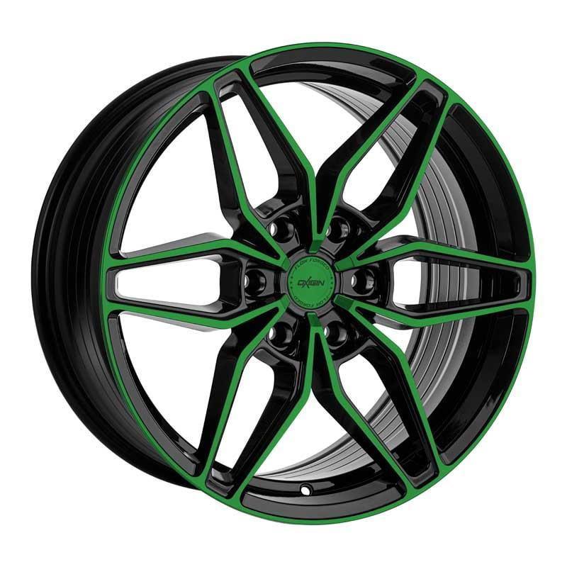 Jante Oxigin 24 Oxroad NOIR FACE POLIE VERT