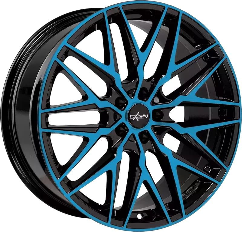 Jante Oxigin 25 Oxcross NOIR FACE POLIE BLEU