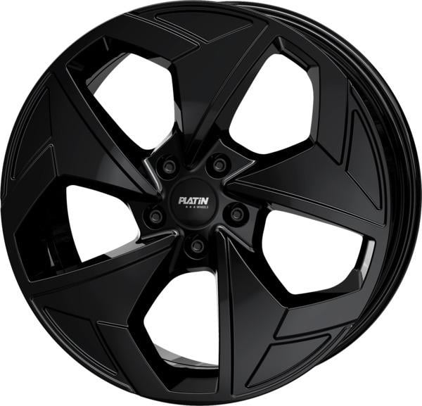 Platin P104 8.0x19 5x130 ET43 66.6 Schwarz verspiegelt Felge