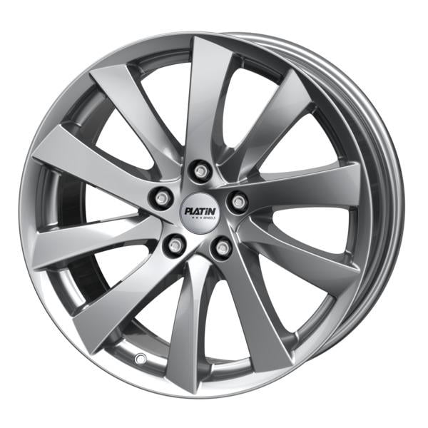 Platin P106 9.5x19 5x114.3 ET45 64.2 Silber Felge