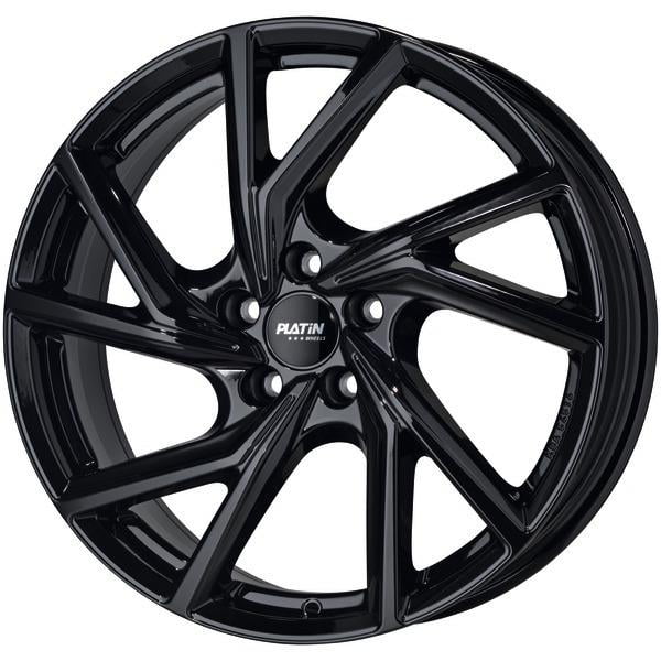 Platin P107 7.5x19 5x108 ET43.5 63.3 Schwarz verspiegelt Felge