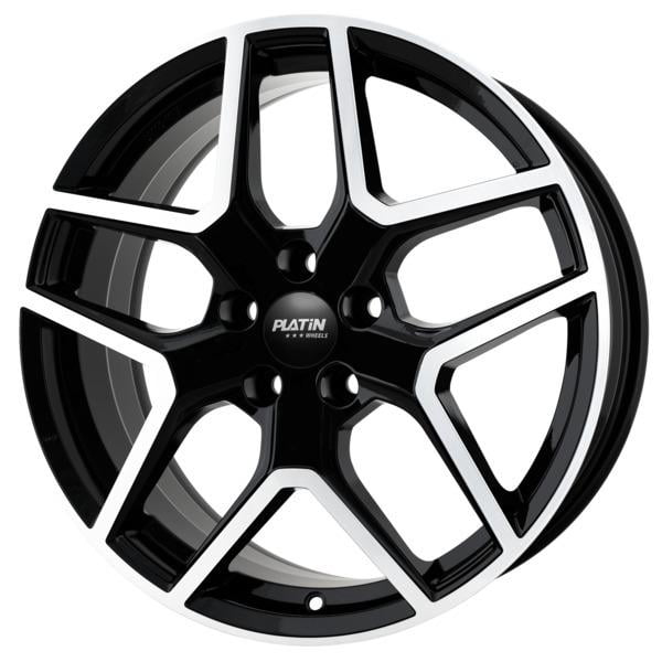 Jante Platin P110 NOIR BRILLANT FACE POLIE