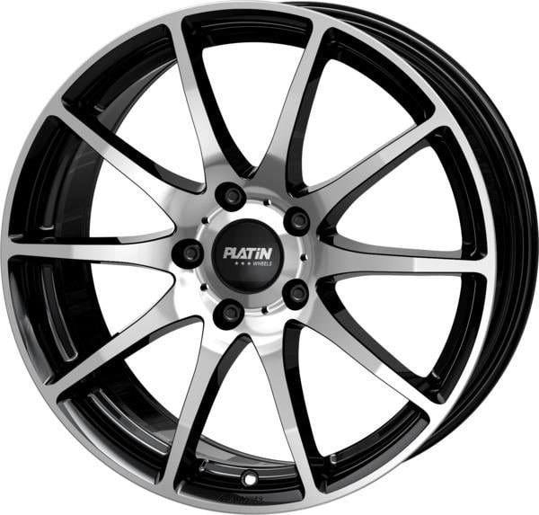 Jante Platin P113 8.0x19 5x114.3 ET45 72.6 Noir face polie