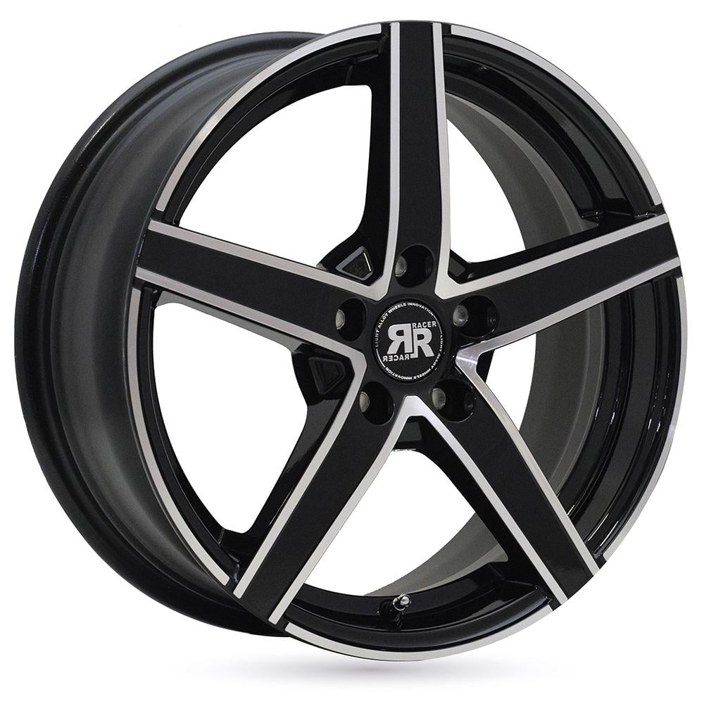 Racer Artic Evo velg GLANZEND ZWART GEPOLIJST VLAK