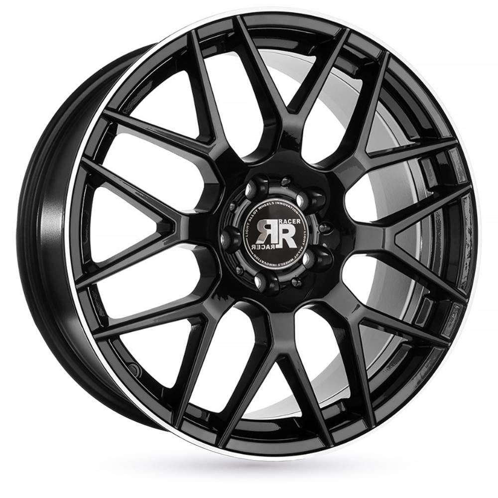 Racer Drifter velg ZWART GEPOLIJSTE RAND