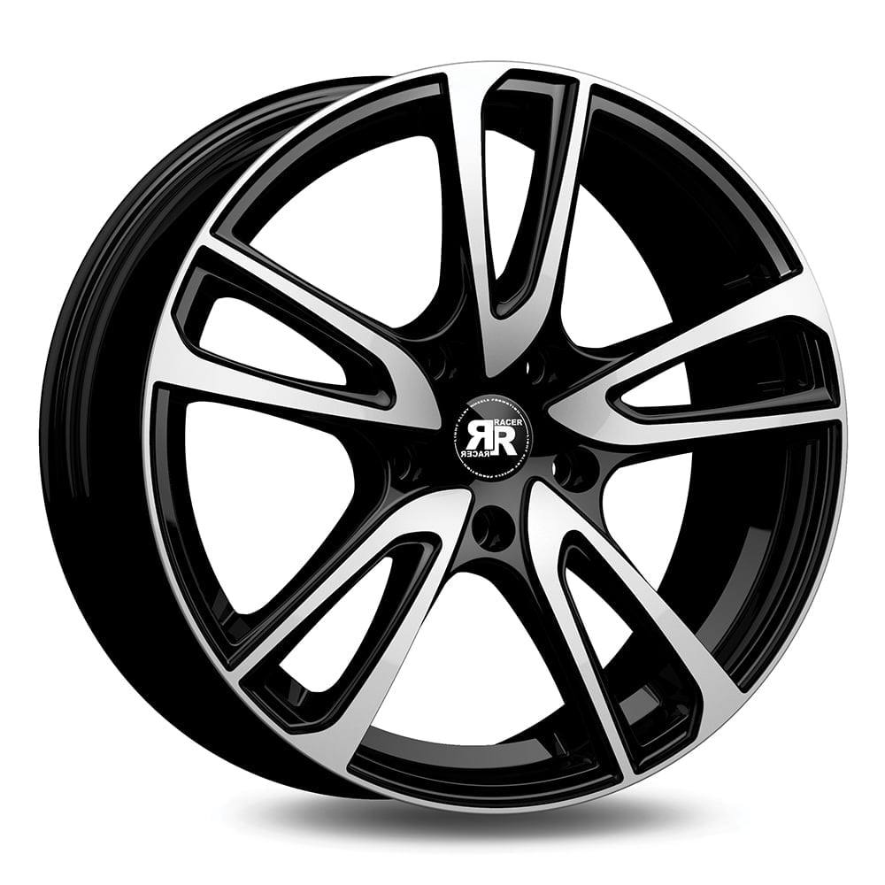 Cerchi Racer Wave GLOSSY BLACK POLISHED FACE
