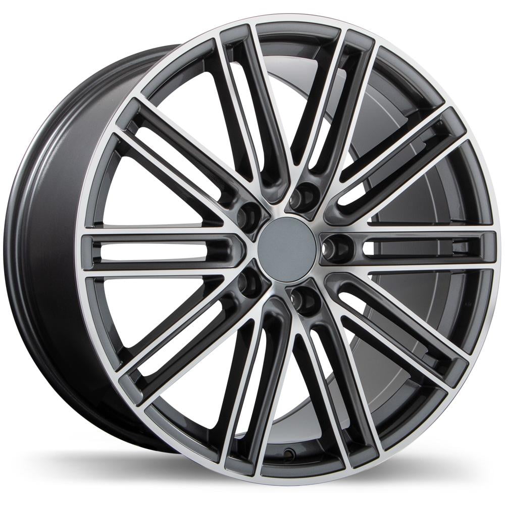 Replika R206 8.5x20 5x130 ET50 71.6 Gloss gunmetal with machined face rim