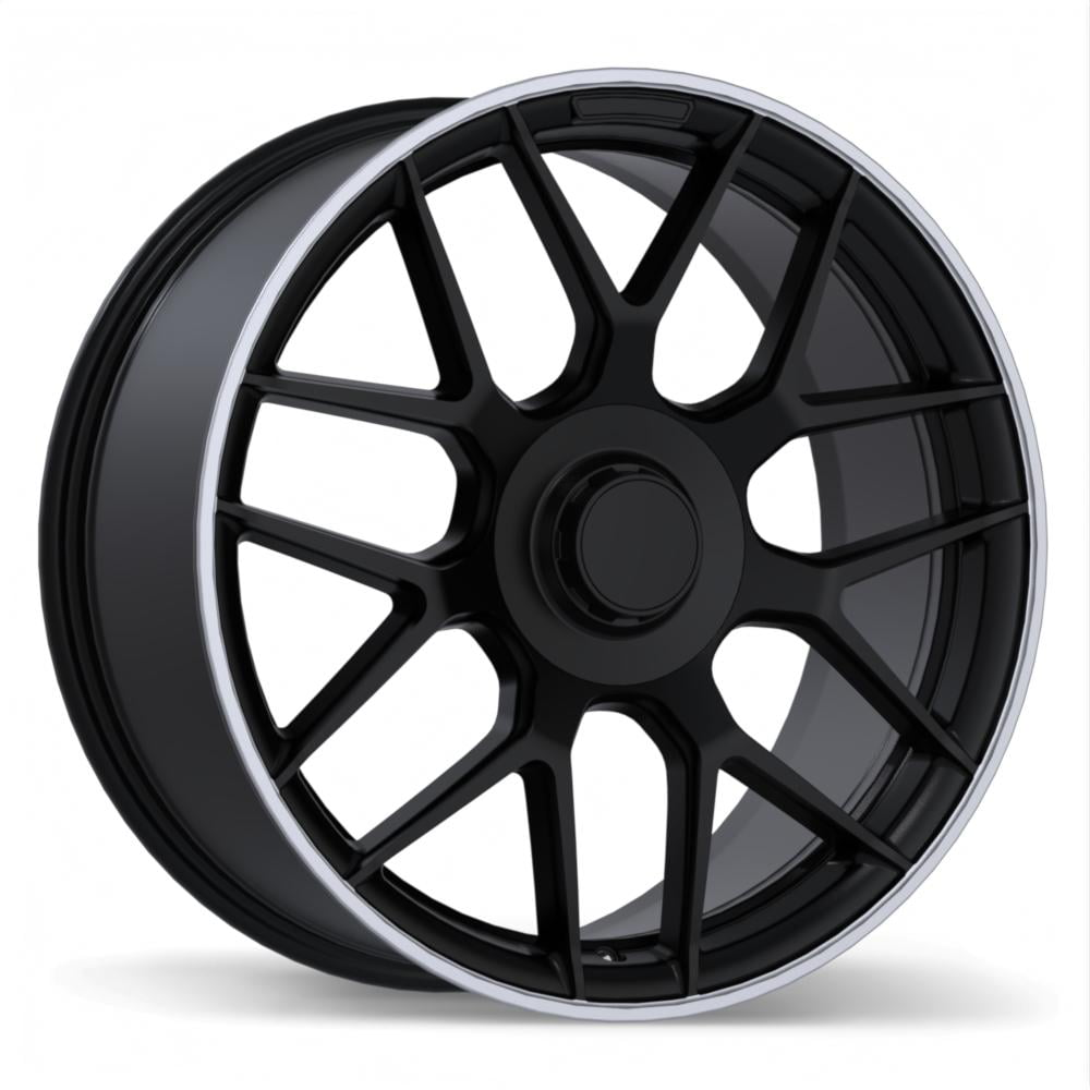 Replika R272 rim Satin Black with Machined Lip