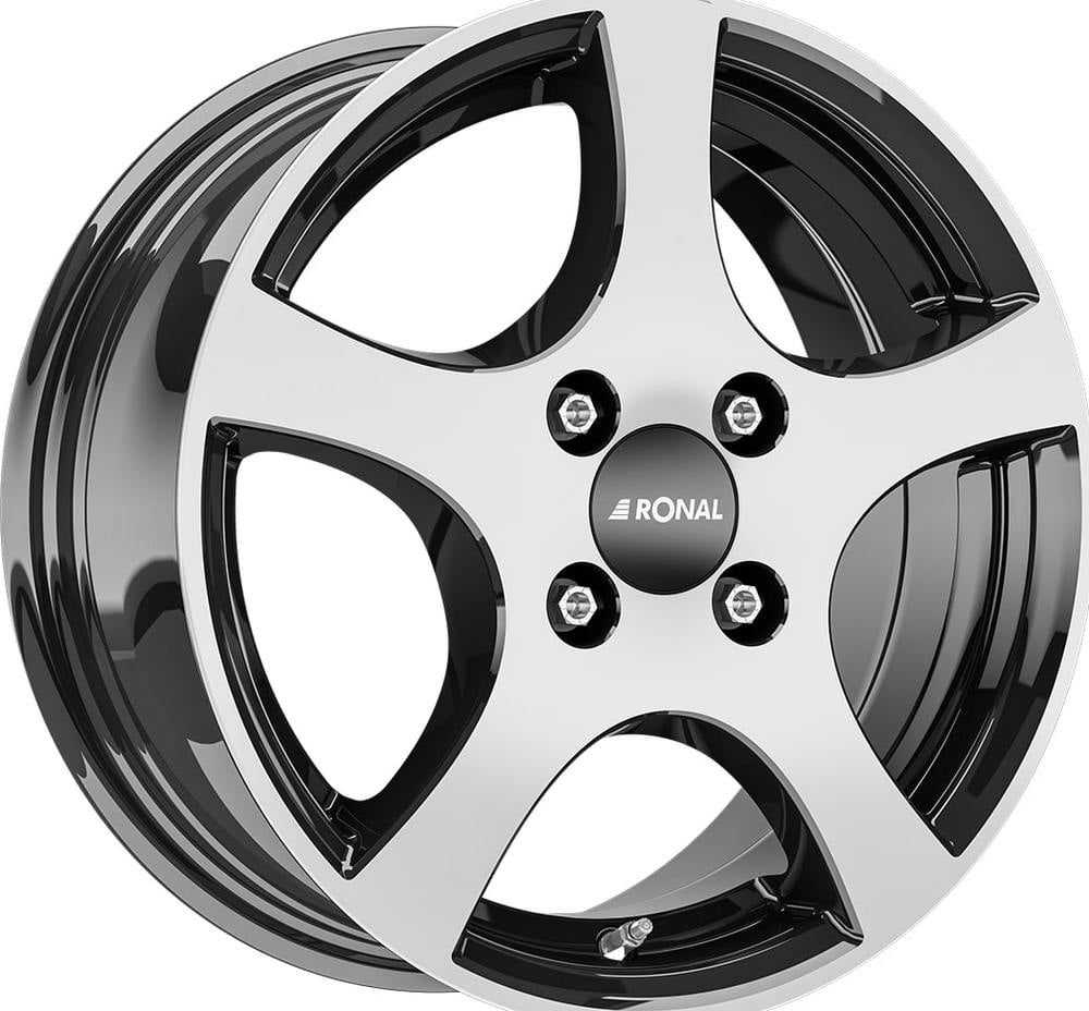 Jante Ronal CA2 6.0x14 4x100 ET30 57 Noir brillant face polie