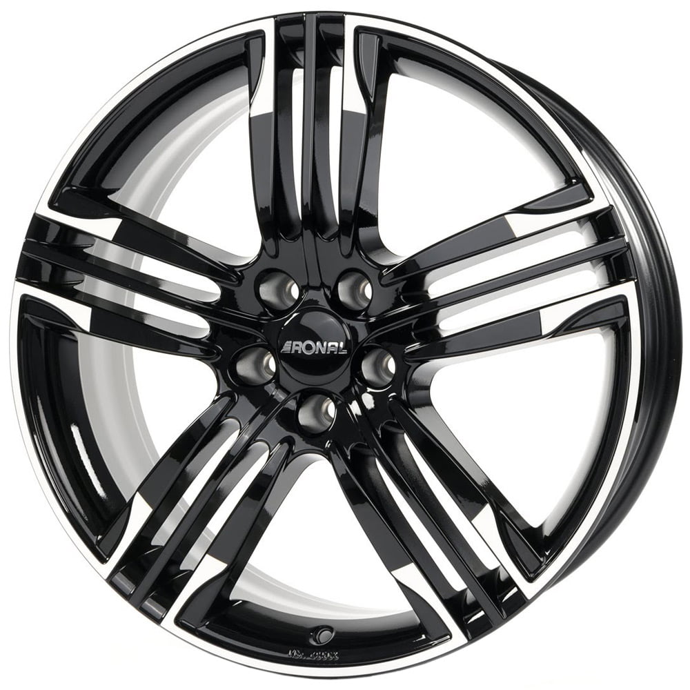 Llanta Ronal R58 NEGRO BORDE BLANCO