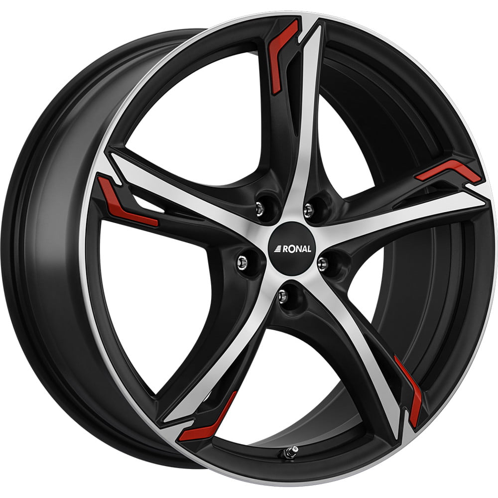 Jante Ronal R62 Red 8.0x19 5x114.3 ET40 82 Noir face polie