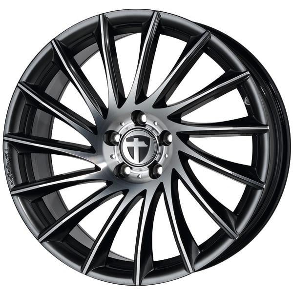 Tomason TN16 8.0x18 5x112 ET48 72.6 Antraciet gepolijst vlak velg