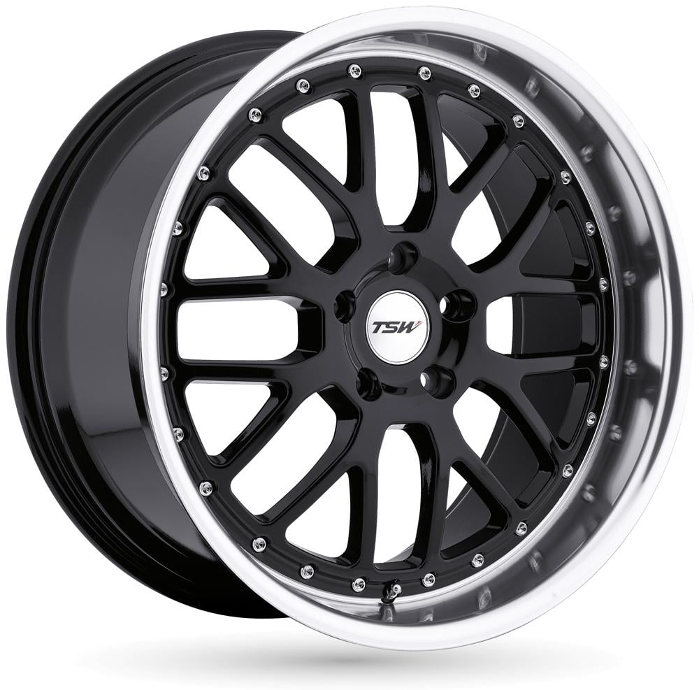 Jante TSW Valencia NOIR BRILLANT FACE POLIE