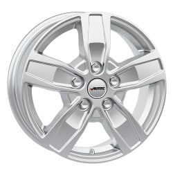 Autec Quantro 6.5x16 6x130 ET62 84.1 Zilver vernist velg