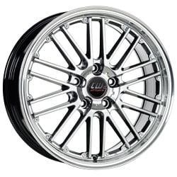 Borbet CW2 velg ZILVER GEPOLIJSTE RAND