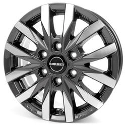 Llanta Borbet CW6 7.5x18 6x114.3 ET45 66.1 Gris cara pulida