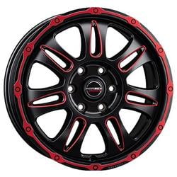 Borbet CW8 velg ZWART MER RODE RAND