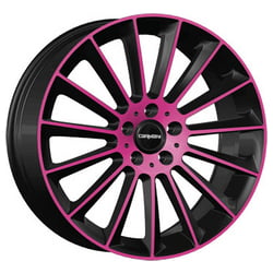 Carmani CA17 velg ZWART MET ROZE GEPOLIJSTE VOORKANT