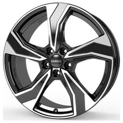 Dezent KB Dark 7.5x17 5x112 ET41 57.1 Black machined face rim