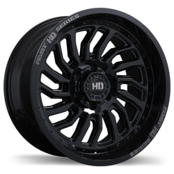 Fast HD D-STRUCT rim Gloss Black with Gray Milling