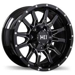 Fast HD TRAXX rim Gloss Black with Milled Edge