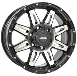 Jante Inter Action Grabber PRETO FACE POLIDA