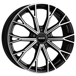 Mak Asphalt 8.0x20 5x112 ET45 57.1 Schwarz glÄnzend verblendung poliert Felge