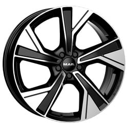 Mak Malmoe 8.5x19 5x108 ET56 63.4 Schwarz glÄnzend verblendung poliert Felge