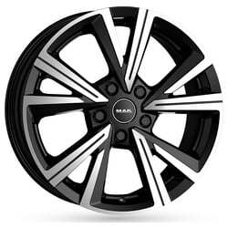 Cerchi Mak Qvarz 8.0x18 5x112 ET44 57.1 Glossy black polished face
