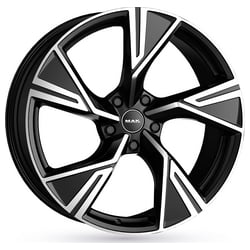 Mak STARK 9.5x21 5x112 ET20 66.45 Schwarz glÄnzend verblendung poliert Felge