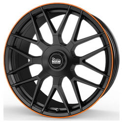 Jante Mam Felgen MamGT1 NOIR MAT BORD ORANGE