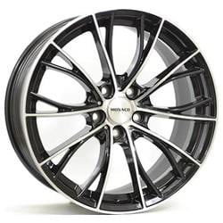 Monaco MC16 velg ZWART GEPOLIJST VLAK